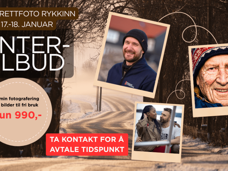 Vintertilbud portrettfoto